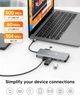 USB-C док-станция NOVOO 11 в 1 (Dual HDMI, VGA, Ethernet, PD 100W) мультихаб для ноутбука - изображение 5