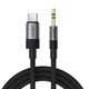 Аудіокабель ACEFAST J11 Type-C to 3.5mm male, nylon braid, 1m, Black 6974316285274 - зображення 4
