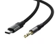 Аудіокабель ACEFAST J11 Type-C to 3.5mm male, nylon braid, 1m, Black 6974316285274 - зображення 5