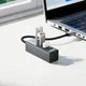 USB-Хаб Hoco HB1B Multifunction Adapter 4в1 converter USB to 4xUSB 3.0 Grey - зображення 7