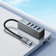 USB-Хаб Hoco HB1B Multifunction Adapter 4в1 converter USB to 4xUSB 3.0 Grey - зображення 8