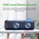 Портативная Bluetooth колонка ABFOCE ES-T60 10W с солнечной зарядкой и фонарем - изображение 4