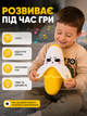 Музыкальный сенсорный банан, интерактивная плюшевая игрушка, реагирует на ощупь, UKC Banana Piano, 23см желтый - изображение 3