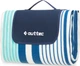 Килимок для пікніка Outtec з термоізоляцією 200 × 200 см Blue Lines 205911 (5905884429211) - зображення 1