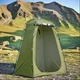 Туристичний намет душ туалет GREEN автоматичний 120х120х190 см роздягальня кемпінговий зелений 2 кг - изображение 6