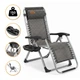 Садовый шезлонг до 150 кг LEOBRO Zero Gravity Premium Plaid (LB-1140) - изображение 1