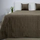 Покрывало двуспальное ТЕП VELOUR Хаки «Мозаика» 180×240 см велюровое стеганое - изображение 1