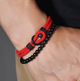 Двошаровий чоловічий браслет Bangle Hook + Beads, браслет на удачу - изображение 1