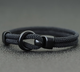 Унікальний чоловічий браслет Bangle Hook, браслет на удачу Чорний - зображення 1