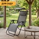 Раскладное кресло шезлонг с козырьком LEOBRO Zero Gravity Dark Grey (LB-ZGC-H1-DGR) - изображение 3