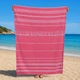 Рушник пештемаль Turkey Towel 100х180 см легкий великий для пляжу басейну бані сауни підстилка на дачу пікнік природу відпустку море полоса червоний - зображення 1