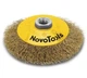 Конусная проволочная щетка NovoTools (125 мм, М14) с гофрированным проводом (22138) - изображение 1