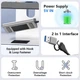 USB 3.2 Gen 2 хаб Blueendless HU406 4 в 1 hub 60см металевий - зображення 4