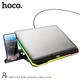 Охлаждающая подставка для ноутбука Hoco DH19 (для ноутбуков до 17", RGB-подсветка, подставка для смартфона, 2 USB-порта, 5 уровней наклона) - Черный - изображение 6