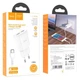 Зарядний пристрій HOCO C88A зарядка 12W 2.4A 2 Usb з кабелем Type-C White - зображення 3