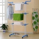 Сушарка для білизни складна триярусна Garment Rack K12-120 Підлогова сушарка з колесами 360° Сушарка для одягу - зображення 10