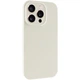 Силіконовий чохол Silicone Silk Full Camera Protective (AA) No Logo для iPhone 15 Pro (Айфон 15 про), матова накладка Soft Touch з повним захистом камери, корпусу, м'якою підкладкою з мікрофібри Antique White - зображення 3
