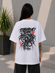 Жіноча оверсайз футболка Graffiti 2XL біла - зображення 1