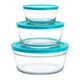 Набор стеклянных мисок с крышками Glass Bowl 3 шт 0.6 л, 1.0 л, 1.5 л (26006 G) - изображение 9