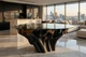 Стол круглый для гостиной из Тикового дерева Диаметр 195 см ND-24 - изображение 1