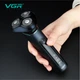 Портативный аккумуляторный шейвер VGR V-310 для бритья бороды и усов - изображение 4