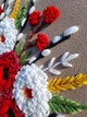 Вишита авторська картина Берегиня, килимова вишивка, настінне панно, оберіг, розмір 60х50 - изображение 7