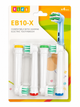 Дитячі насадки EB10-X для електричної зубної щітки Oral-B Kids, білі, м'які щетинки DuPont Soft, 4 шт - изображение 1