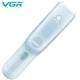 Дитяча машинка для стриження з функцією збору волосся VGR V-155 BLUE, 4 безпечні насадки, бесшумна, IPX8 - зображення 3