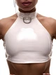 Топ з латексу Peach Power Choker для танців М білий - зображення 1