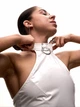 Боди из латекса для танцев хилс, пол денс и твёрк Choker Peach Power М белый - изображение 6