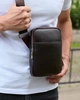 Мужская кожаная сумка барсетка 22х17х4.5 / мессенджер через плечо из натуральной кожи, коричневая - изображение 5