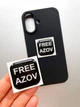 Обʼємна 3D наліпка "Free Azov" стікер для декора телефона, ноутбука, блокнота - изображение 1