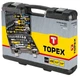 Набор инструмента Topex (1/2", 1/4", 56 предметов) торцевые головки с трещоткой (25039) - изображение 4