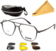 Оправа для окулярів з 3 насадками Romeo Trio Насадка для нічного та денного водіння Полярізаційні рибалки з футляром та серветкою у подарунок - изображение 1