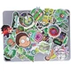Набор виниловых наклеек Рик и Морти / Rick and Morty - 50 шт. Мультяшные водостойкие стикеры для ноутбука, телефона, скейта - изображение 3
