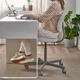 Обертовий стілець, білий/сірий IKEA BLECKBERGET 805.732.69 - изображение 3
