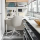 Конференц-стілець, бежевий/білий IKEA TOSSBERG / LÅNGFJÄLL 595.131.02 - изображение 5
