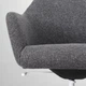 Конференц-стілець, темно-сірий/білий IKEA TOSSBERG / LÅNGFJÄLL 395.131.22 - зображення 8