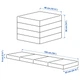 Розкладний пуф/матрац бежевий/зелений IKEA SLÄKT 005.903.57 - изображение 4