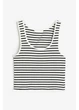 Майка H&M M Белый 1170059_полос - изображение 1