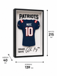 Картина-джерсі гравця Drake Maye з команди New England Patriots. Aivory - изображение 4