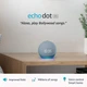 Cмарт колонка с LED часами Amazon Echo Dot 4th Generation with Clock (Blue) Английский / Испанский, умная акустика - изображение 2