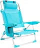 Пляжне крісло Outtec 2 в 1 з функцією шезлонга Sun Lite Бірюзове 187737 (5907766662716) - зображення 1