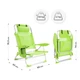 Пляжне крісло Outtec 2 в 1 з функцією шезлонга Sun Lite Лаймове 187736 (5907766664925) - зображення 6