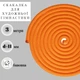 Скакалка для художньої гімнастики SP-Planeta, 3 м, d-11 мм, помаранчева. - зображення 2