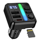 FM-трансмітер Hoco E89 Libre 45 W Bluetooth адаптер для автомобіля з заряджанням USB Type-A і Type-C - зображення 3