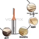 Фреза пряма пазова VOLFIX D3 h13 d8 ((FZ-10) D3 h13 d8) - изображение 3