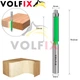 Фреза обкаточна пряма з нижнім підшипником VOLFIX FZ-20-52 d8 (FZ-20-52 d8) - зображення 2