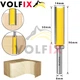 Фреза обкаточна пряма з верхнім підшипником VOLFIX FZ-120-486 h50 d8 (FZ-120-486 h50 d8) - изображение 2