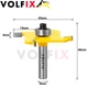 Фреза кромкова пазова для вибірки четверті VOLFIX FZ-120-344 h4 d8 (FZ-120-344 d8) - зображення 2